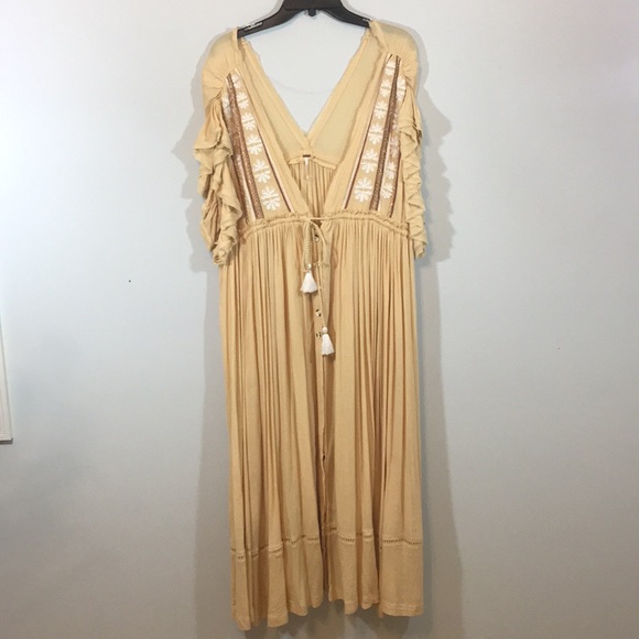 NWT Free People Garbanzo Will Wait maxi dress Boho - Picture 5 of 13